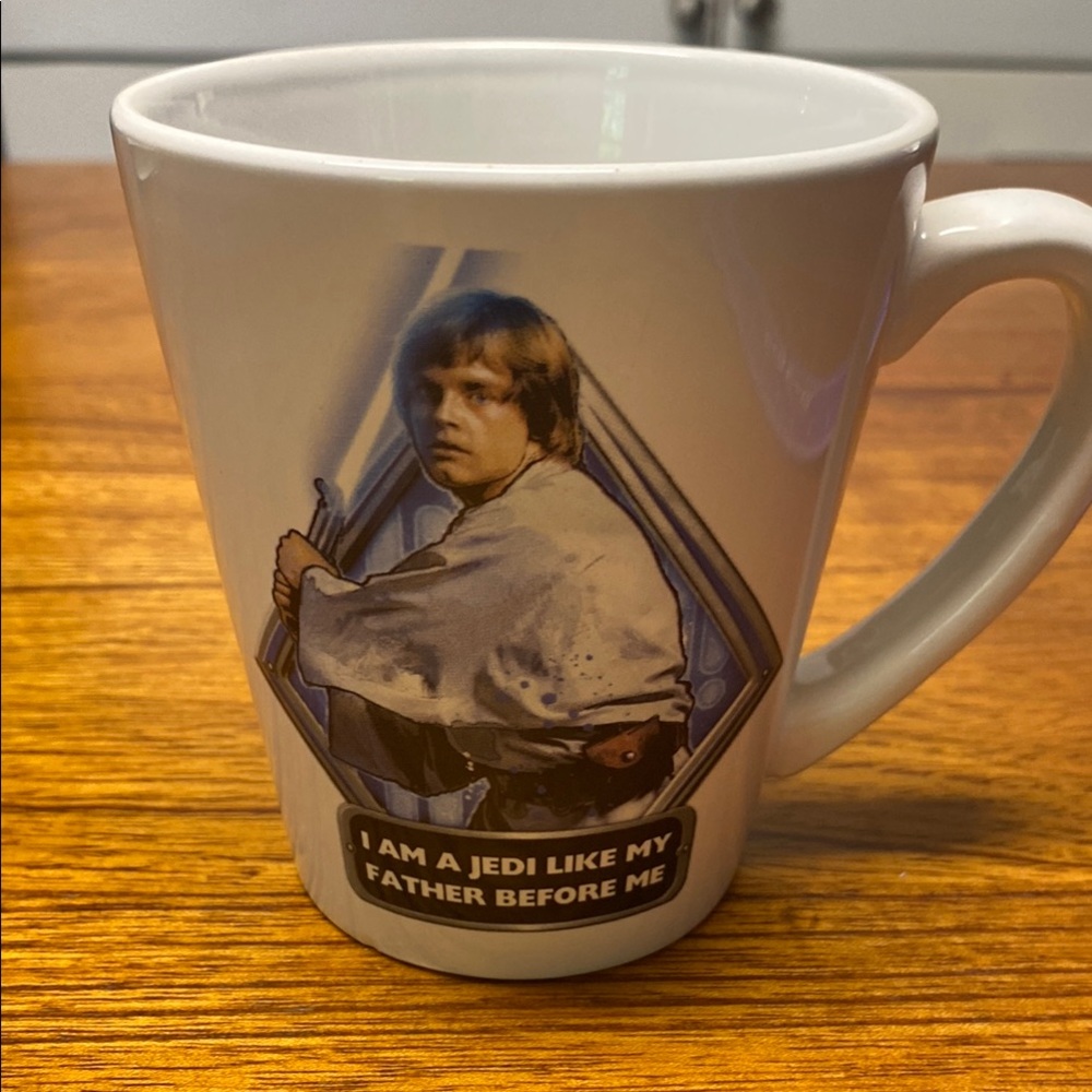 Star Wars Mug with Jedi Design - White and Blue